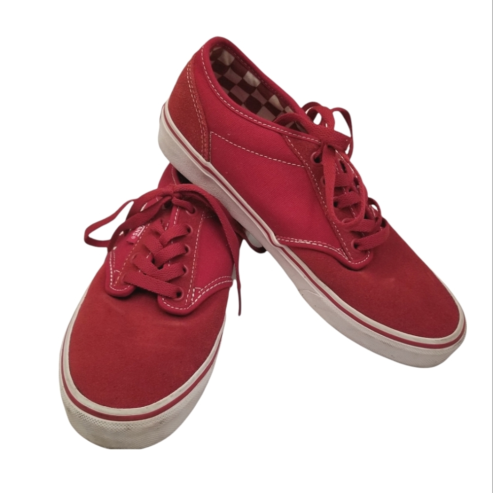 Vans Red Skateboarding Sneakers Size US Mens 6.5 Womens 8